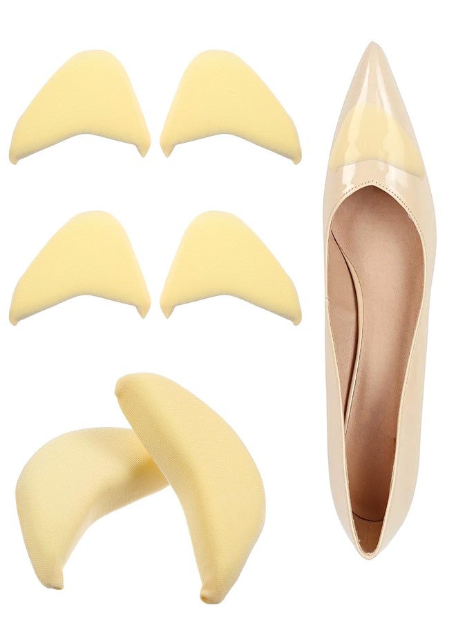 Larrel 3 Pairs Toe Inserts for Shoes Too Big, Reusable Shoe Inserts for Women Too Big Comfortable Shoe Filler to Make Shoes Fit Tighter for Women Men Pumps Flats Sneakers (Skin Color) - Image 1